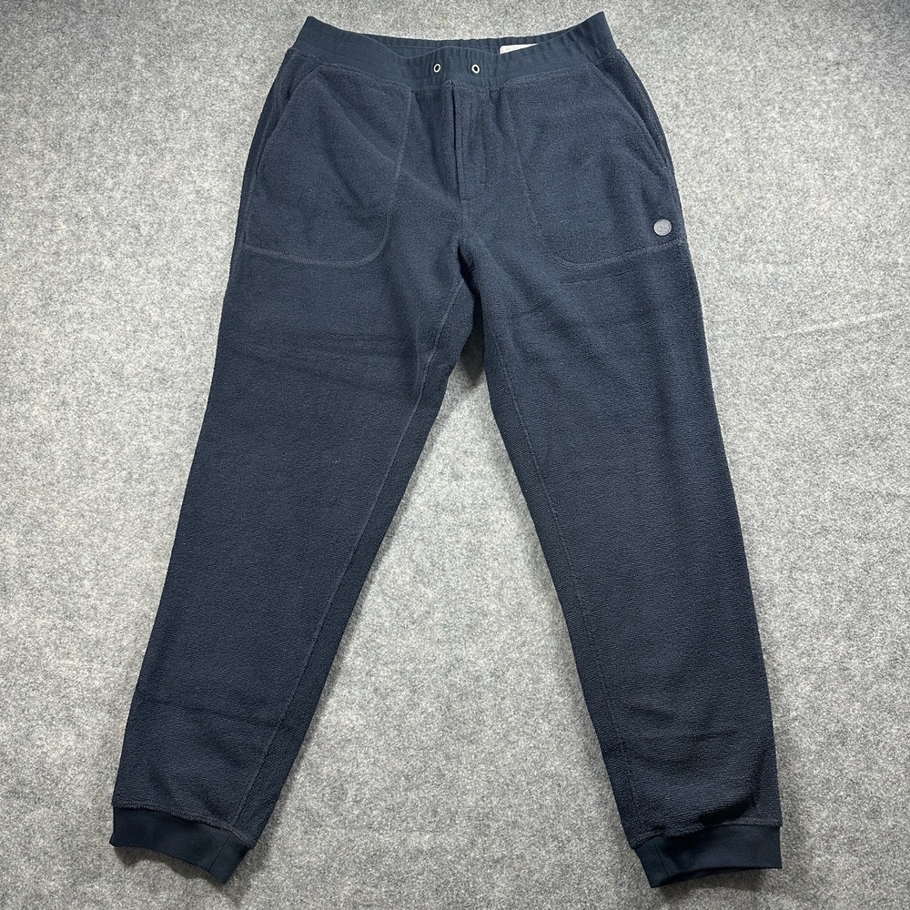 Outerknown Terry Cloth Jogger Sweat Pants Mens Medium‎ Blue Organic Cotton Blend
